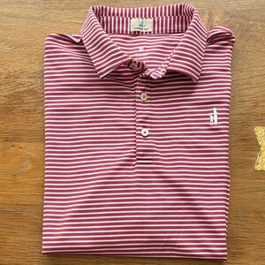 johnnie-O Red Striped Kids Polo Shirt